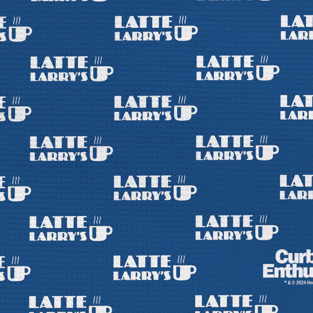 Curb Your Enthusiasm Latte Larry's Kitchen Towel - Image 2