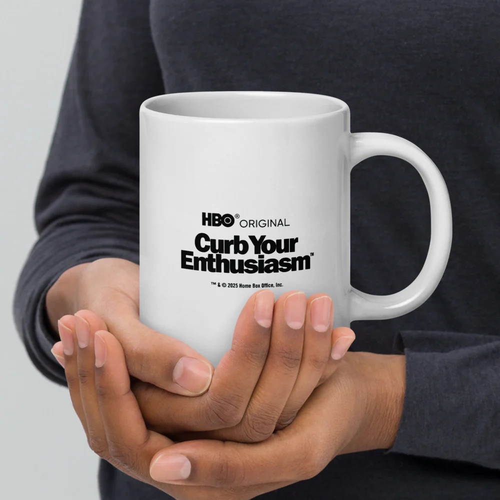 Curb Your Enthusiasm Nobody Likes an Outfit Tracker! White Mug - Image 12