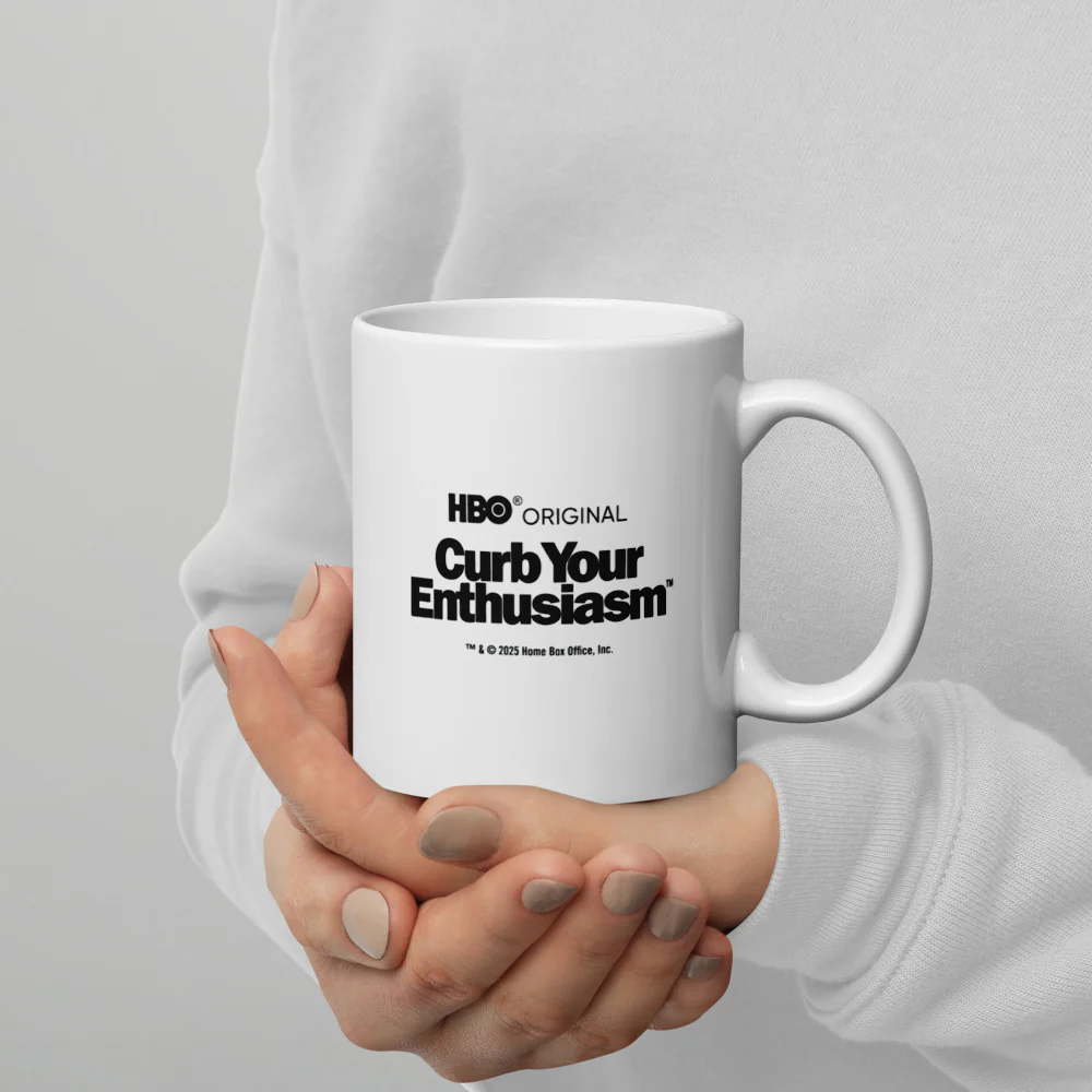 Curb Your Enthusiasm Nobody Likes an Outfit Tracker! White Mug - Image 4
