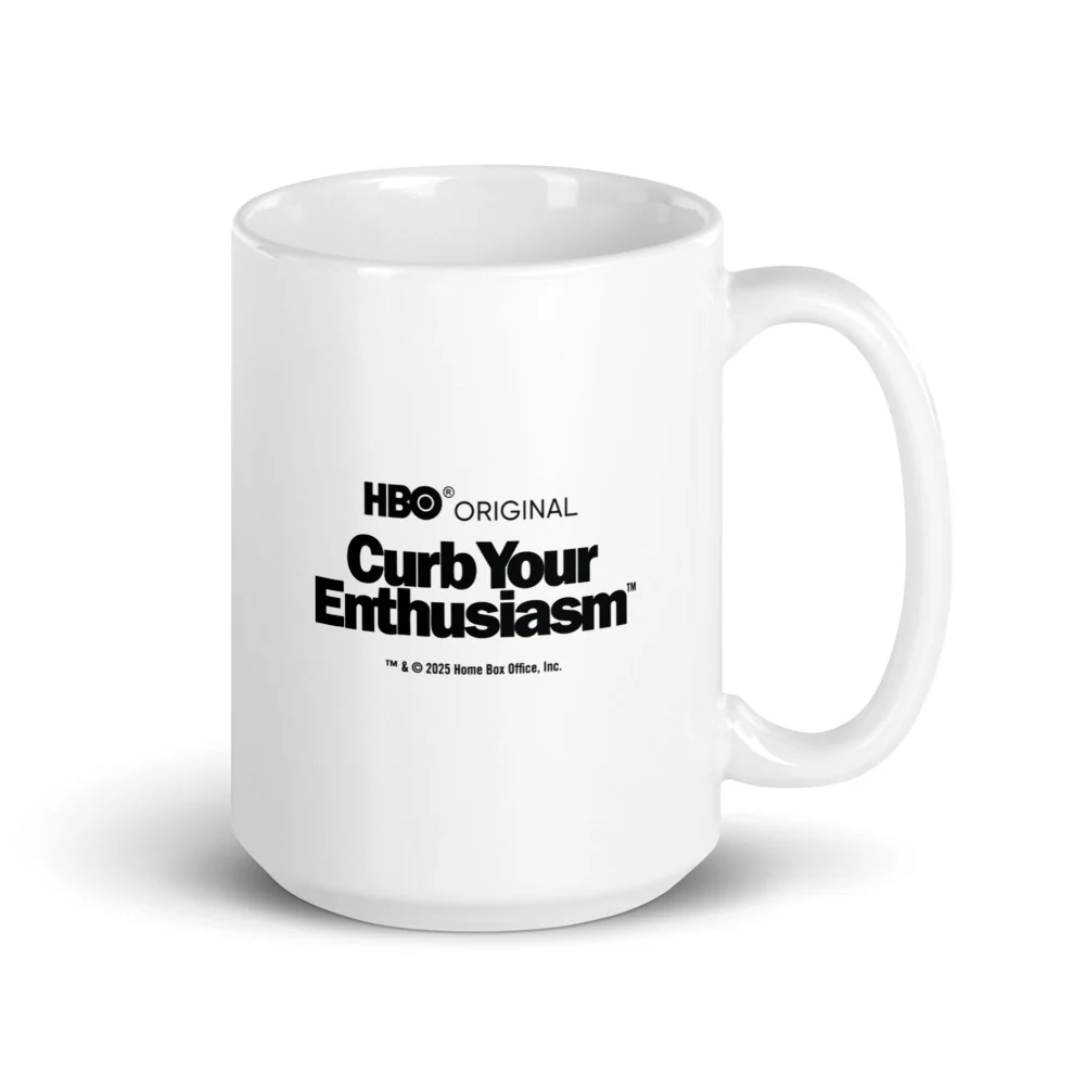 Curb Your Enthusiasm Nobody Likes an Outfit Tracker! White Mug - Image 6