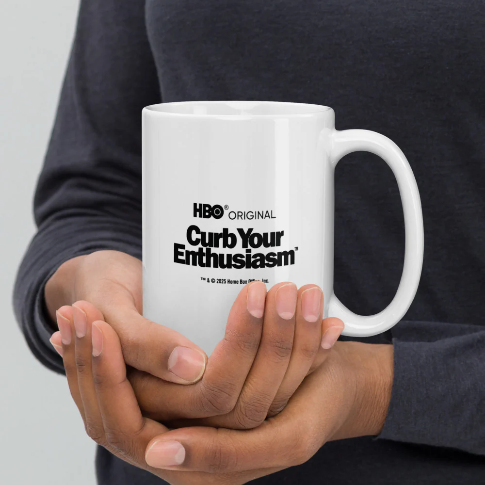 Curb Your Enthusiasm Nobody Likes an Outfit Tracker! White Mug - Image 8