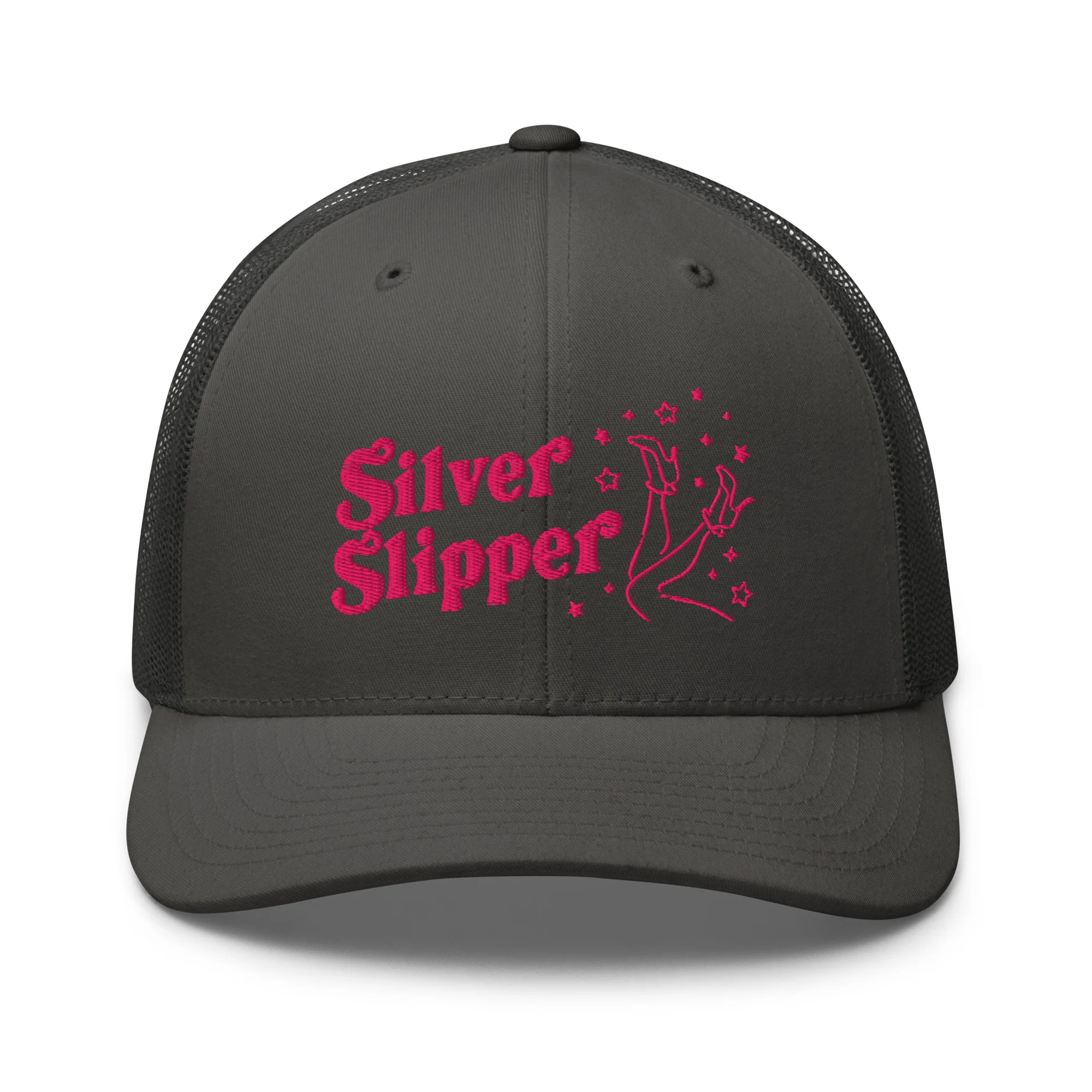 Euphoria Embroidered Trucker Hat Silver Slipper