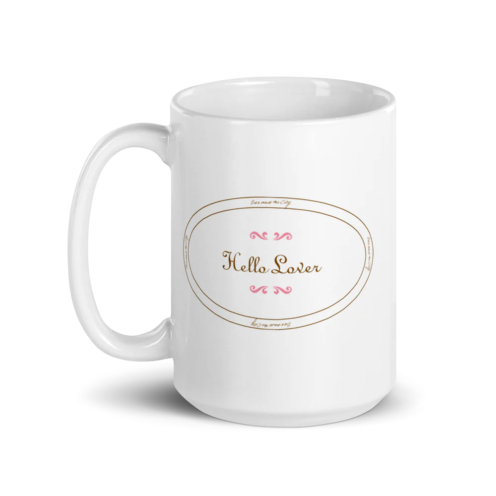 Sex and the City Hello Lover White Mug - Image 4