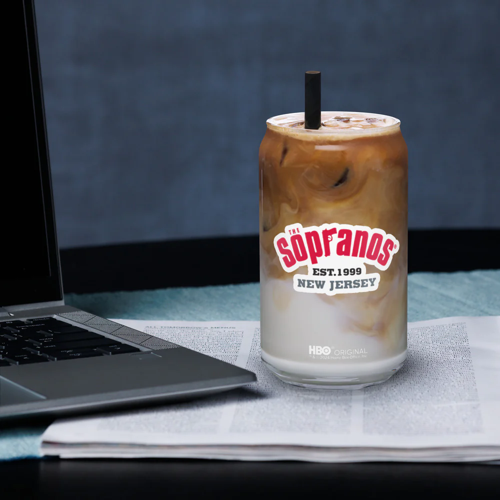 The Sopranos Logo 16 oz. Can Shaped Glass - Image 2