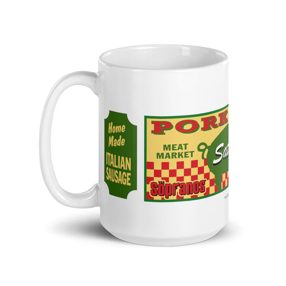 The Sopranos Satriale's Pork Store White Mug - Image 6