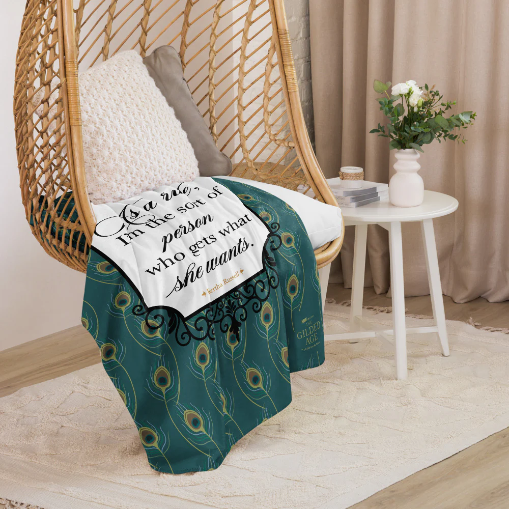 The Gilded Age Gets What She Wants Premium Sherpa Blanket - Image 3