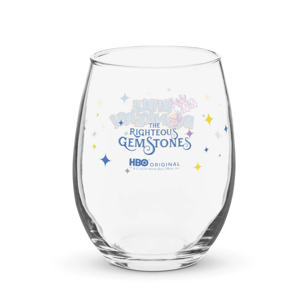 The Righteous Gemstones Baby Billy's Bible Bonkers Stemless Wine Glass - Image 2