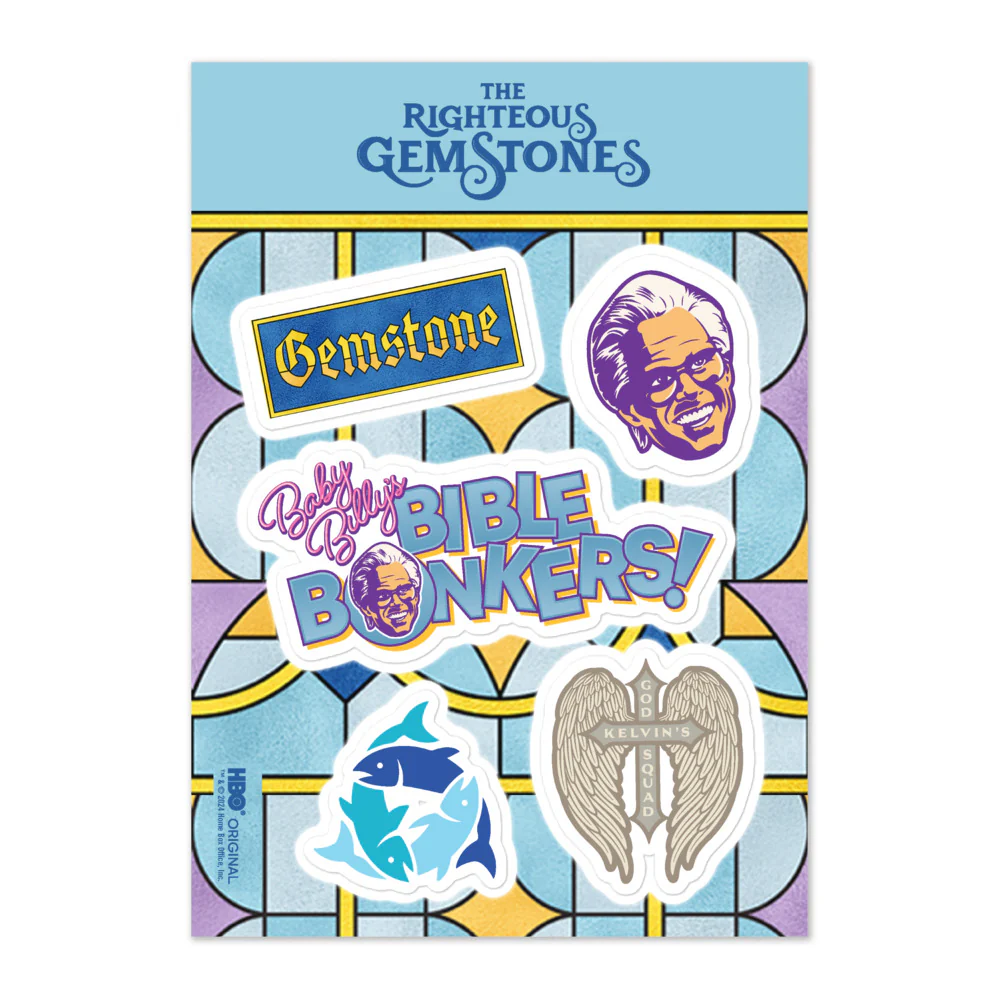 The Righteous Gemstones Icons Sticker Sheet