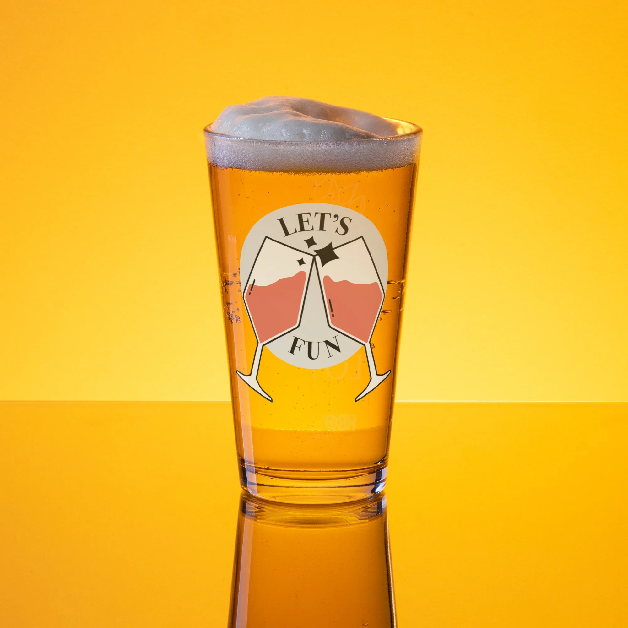 The White Lotus Let's Fun Pint Glass - Image 3