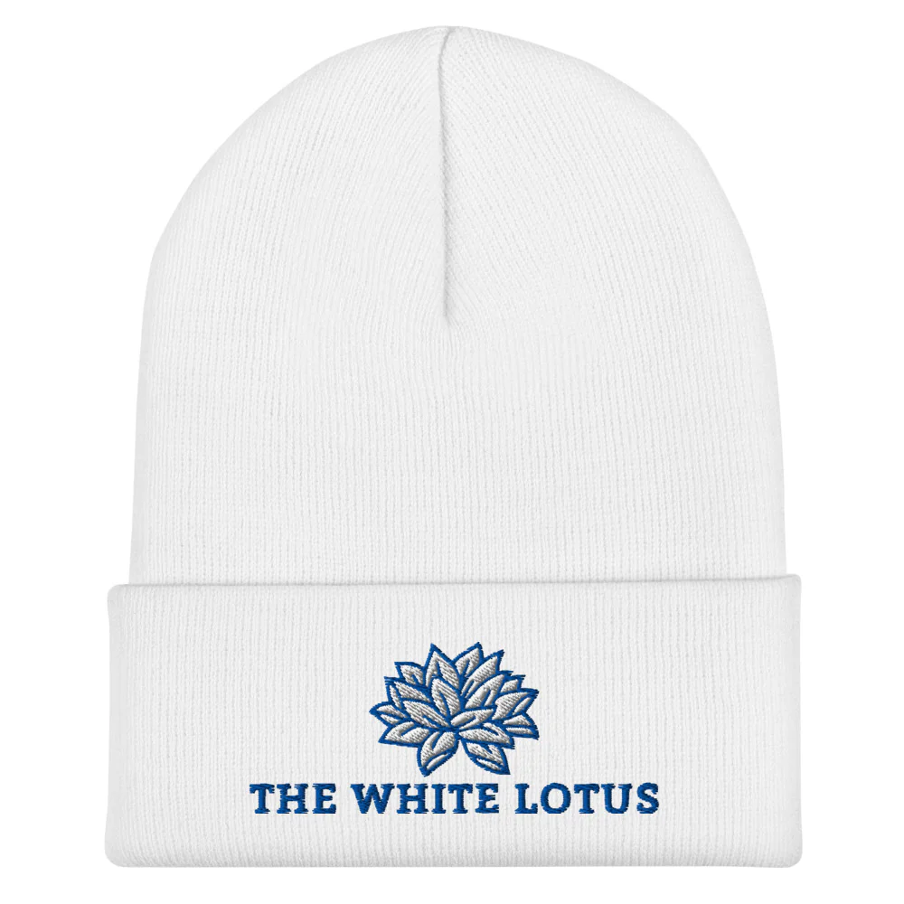 The White Lotus Logo Embroidered Beanie - Image 3
