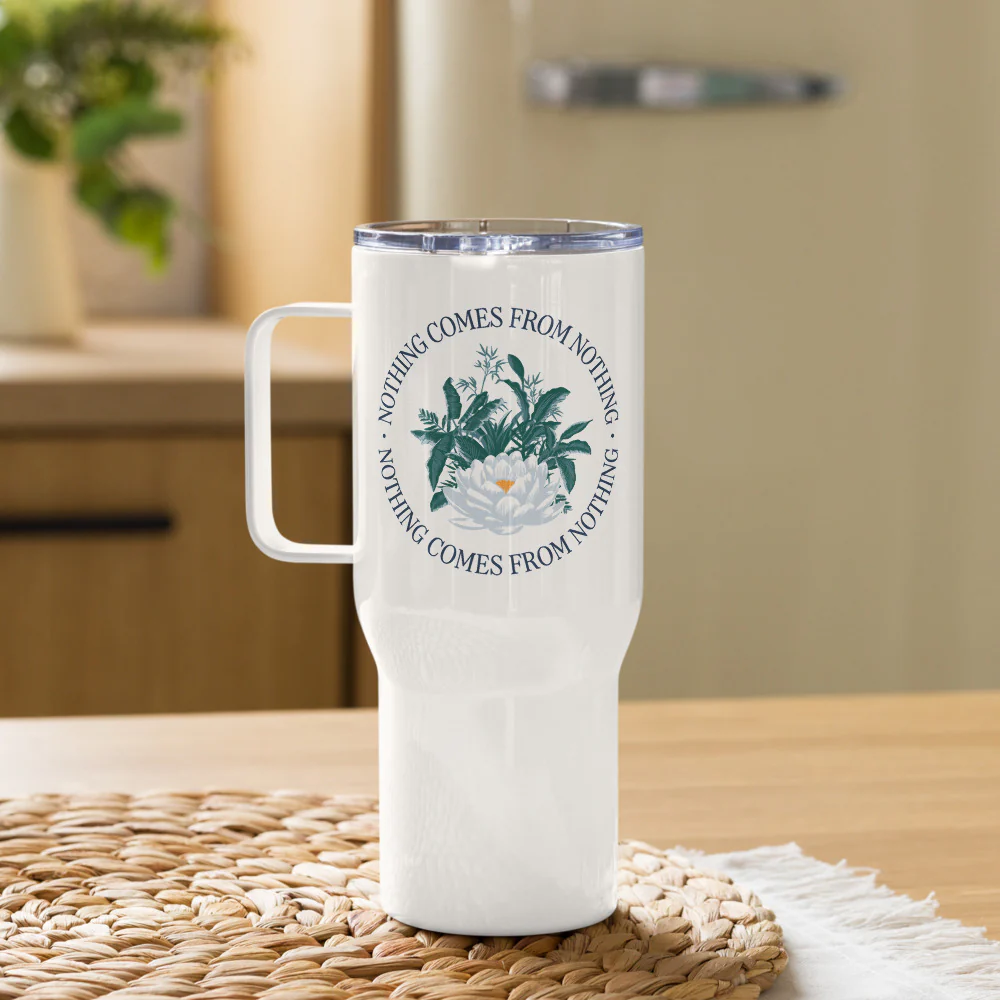 The White Lotus Nothing Comes Travel Mug - Image 4