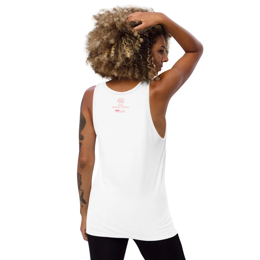 The White Lotus Scooter Adult Tank Top - Image 5