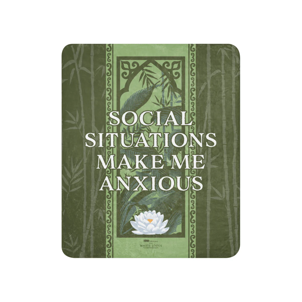 The White Lotus Sherpa Blanket Social Situation Make Me Anxious - Image 4