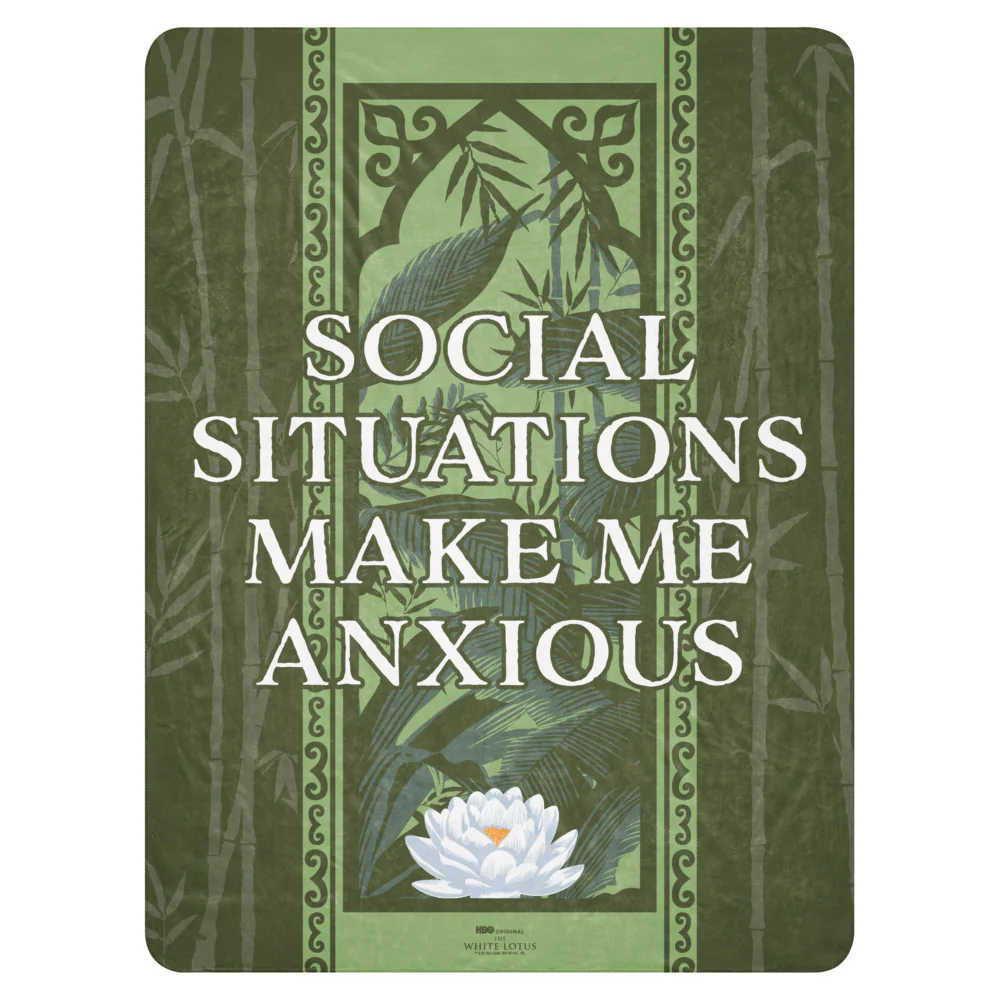 The White Lotus Sherpa Blanket Social Situation Make Me Anxious - Image 6