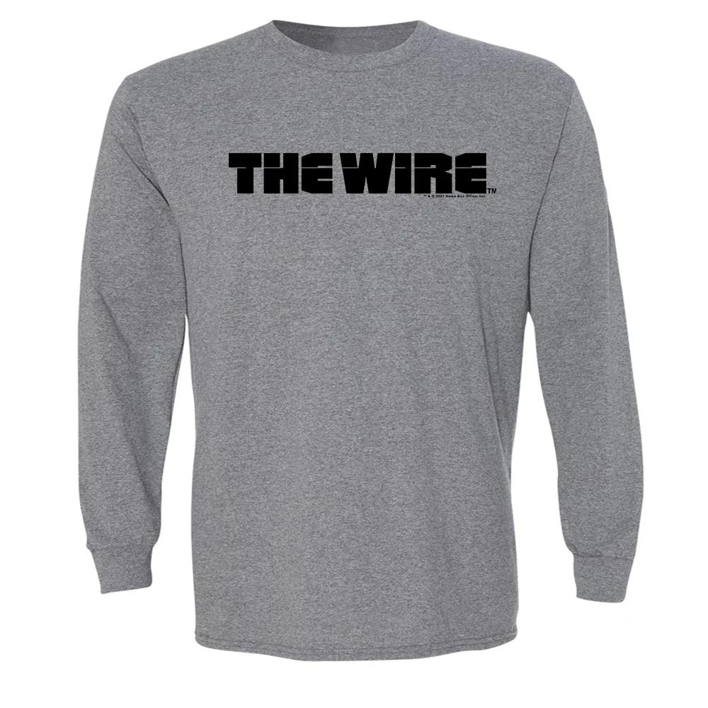 The Wire Logo Adult Long Sleeve T-Shirt - Image 4