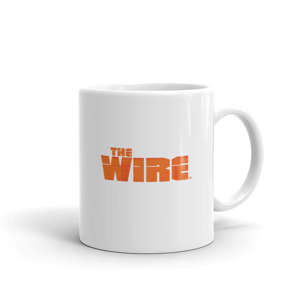 The Wire Orange Logo White Mug
