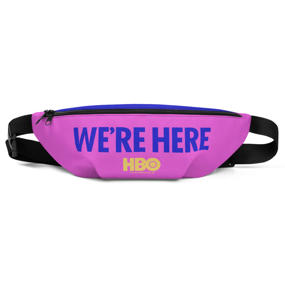 We're Here Logo Premium Fanny Pack - Image 3